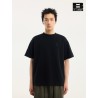 [BONELESS] Minimalist Oversized T-Shirt – Black Boxy Crewneck